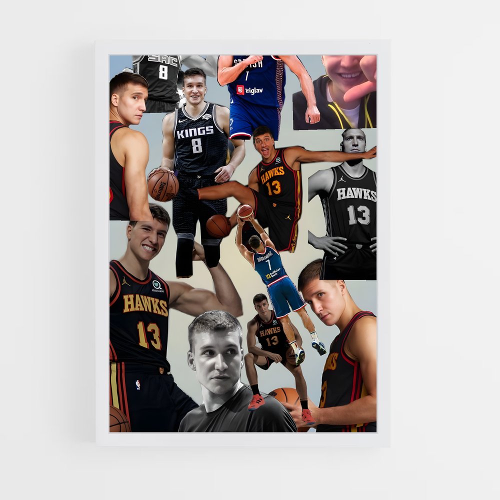 Poster All-Star Faces – affiche Basketball (vue 3)